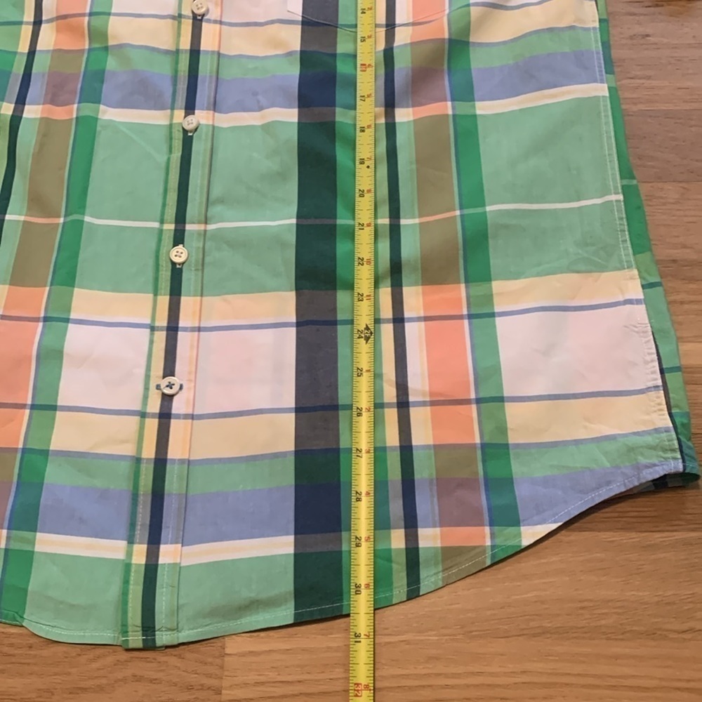 St. John’s Bay Classic Fit Button Down Collared Short Sleeve Plaid Shirt Men’s L - Picture 9 of 11